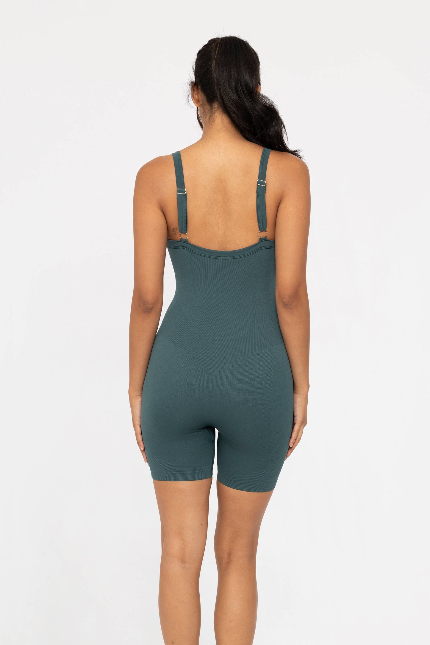 Sleeveless Micro-Ribbed Unitard