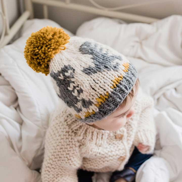 T-Rex Knit Beanie Hat: L (2-6 years)
