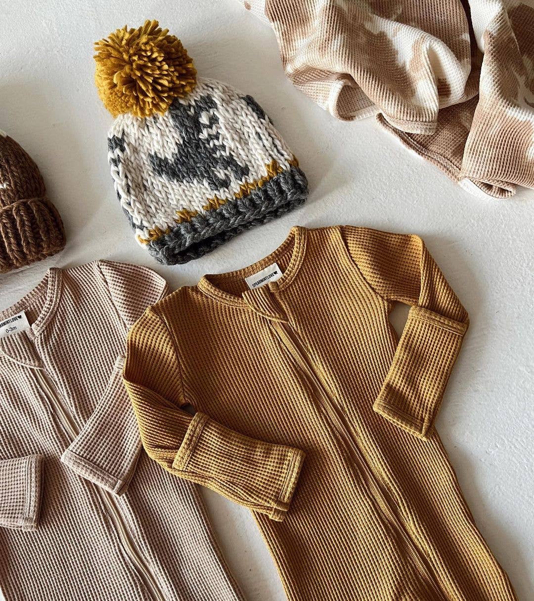 T-Rex Knit Beanie Hat: L (2-6 years)