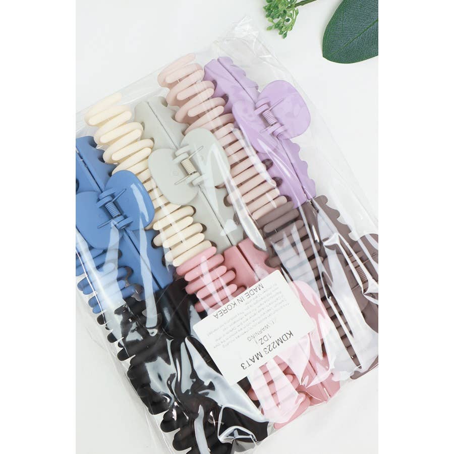 Matte Large Round Comb Hair Claw