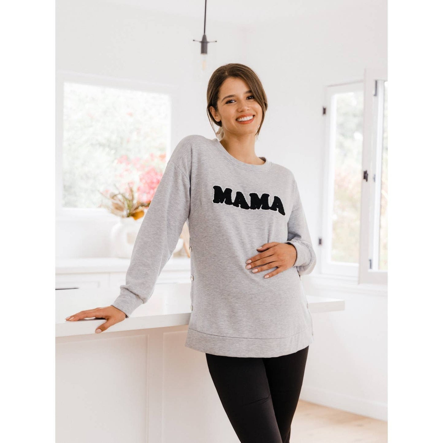 Crewneck Maternity Sweatshirt