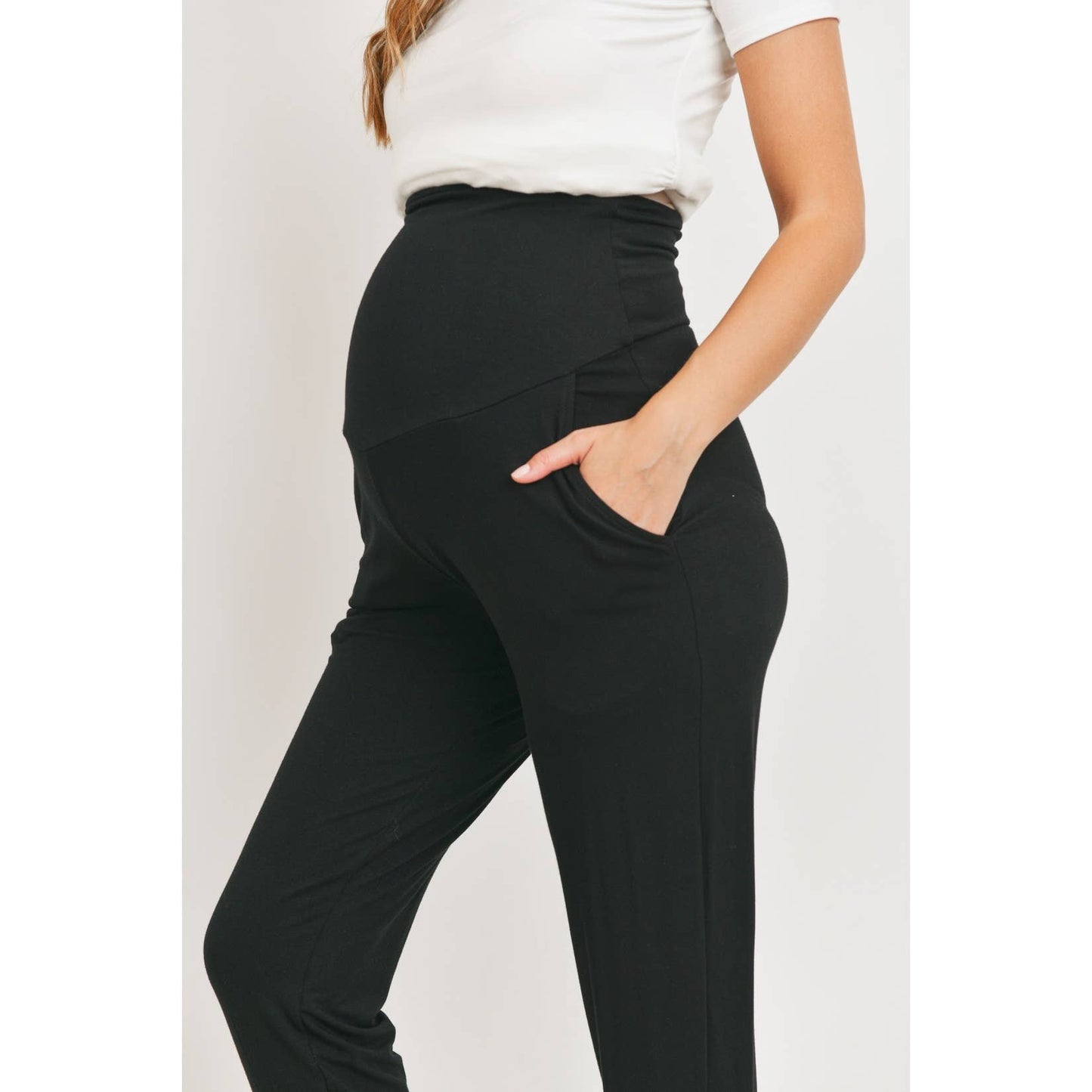 Foldover Maternity Jogger Pants