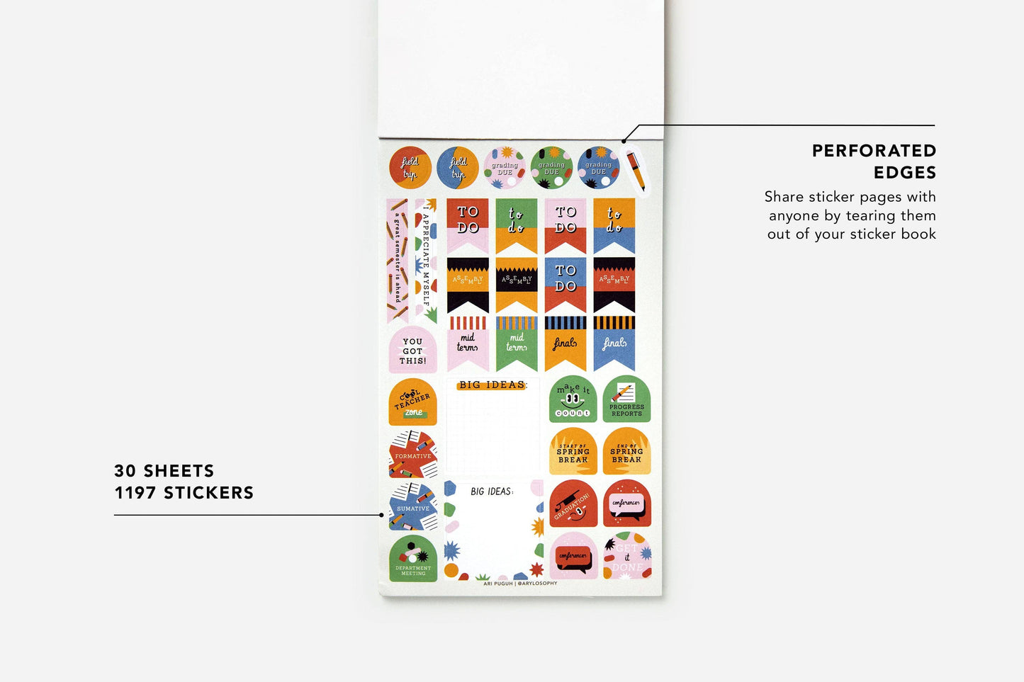Teacher Sticker Book
