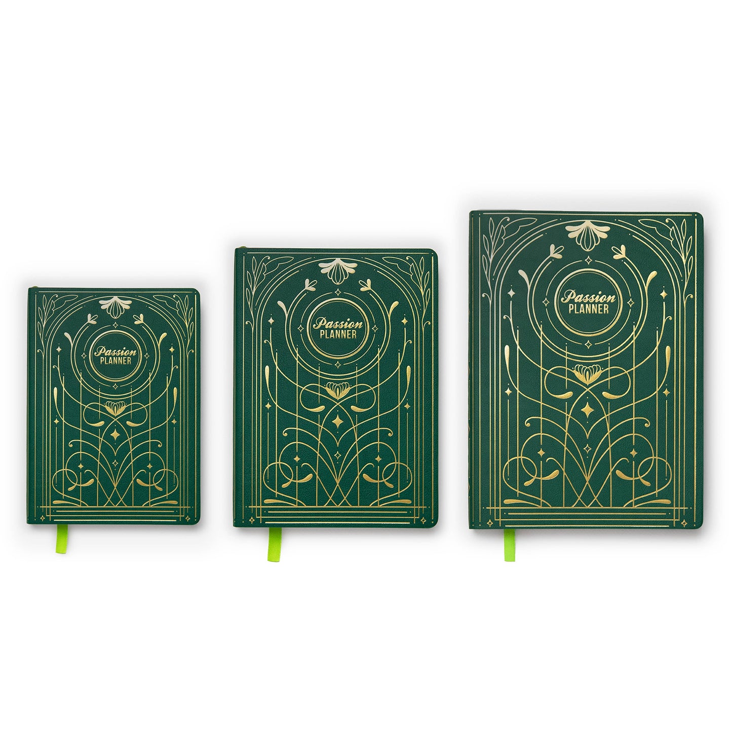 Weekly 2024 Planner Evergreen Gilded Magic Large (7.8” x 11”)