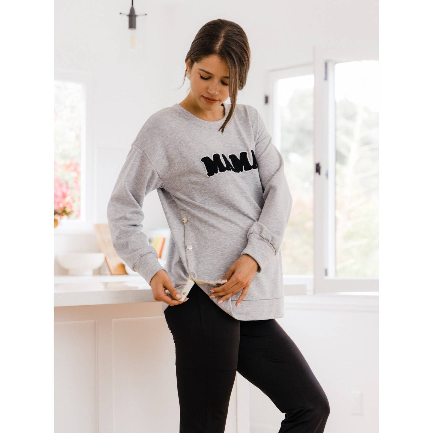 Crewneck Maternity Sweatshirt