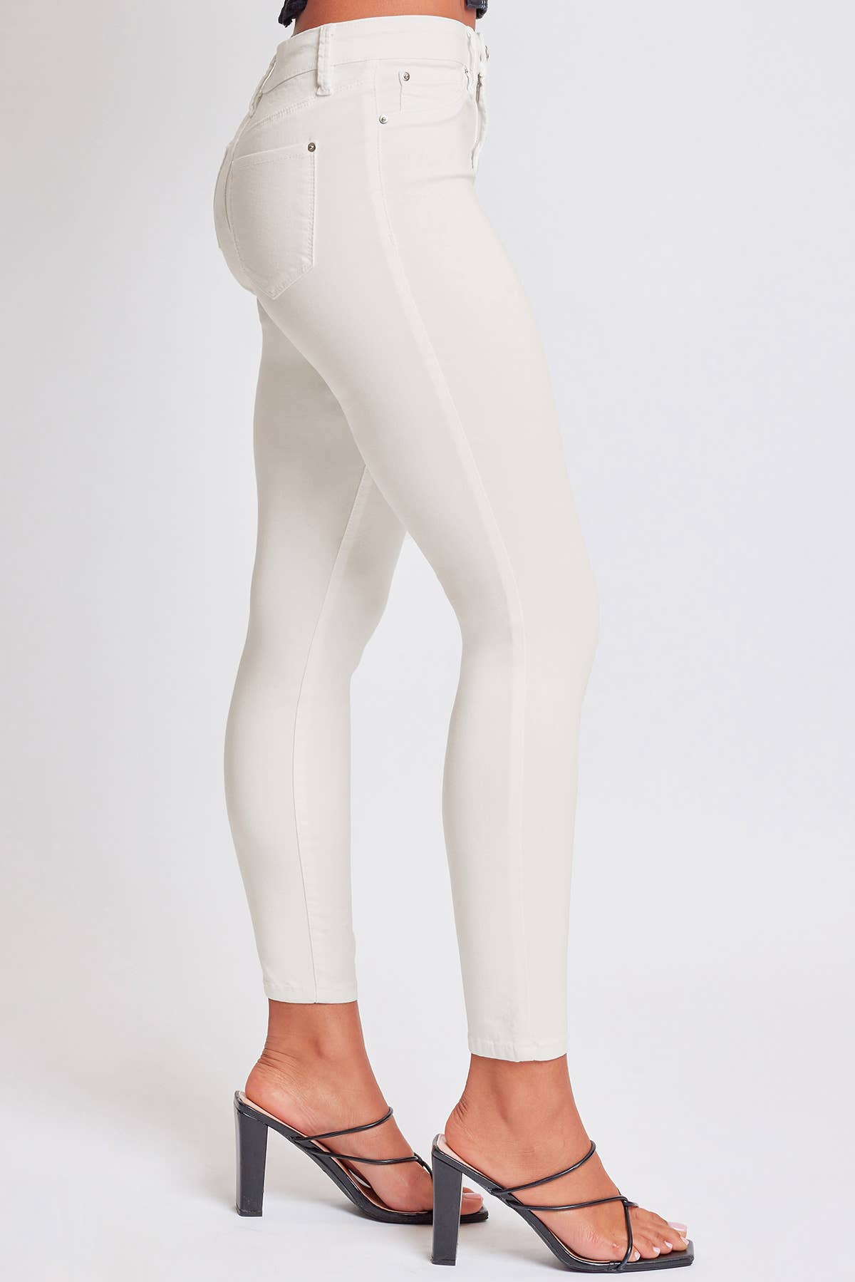 Hyperstretch Mid-Rise Skinny Jean: Junior / Flamingo