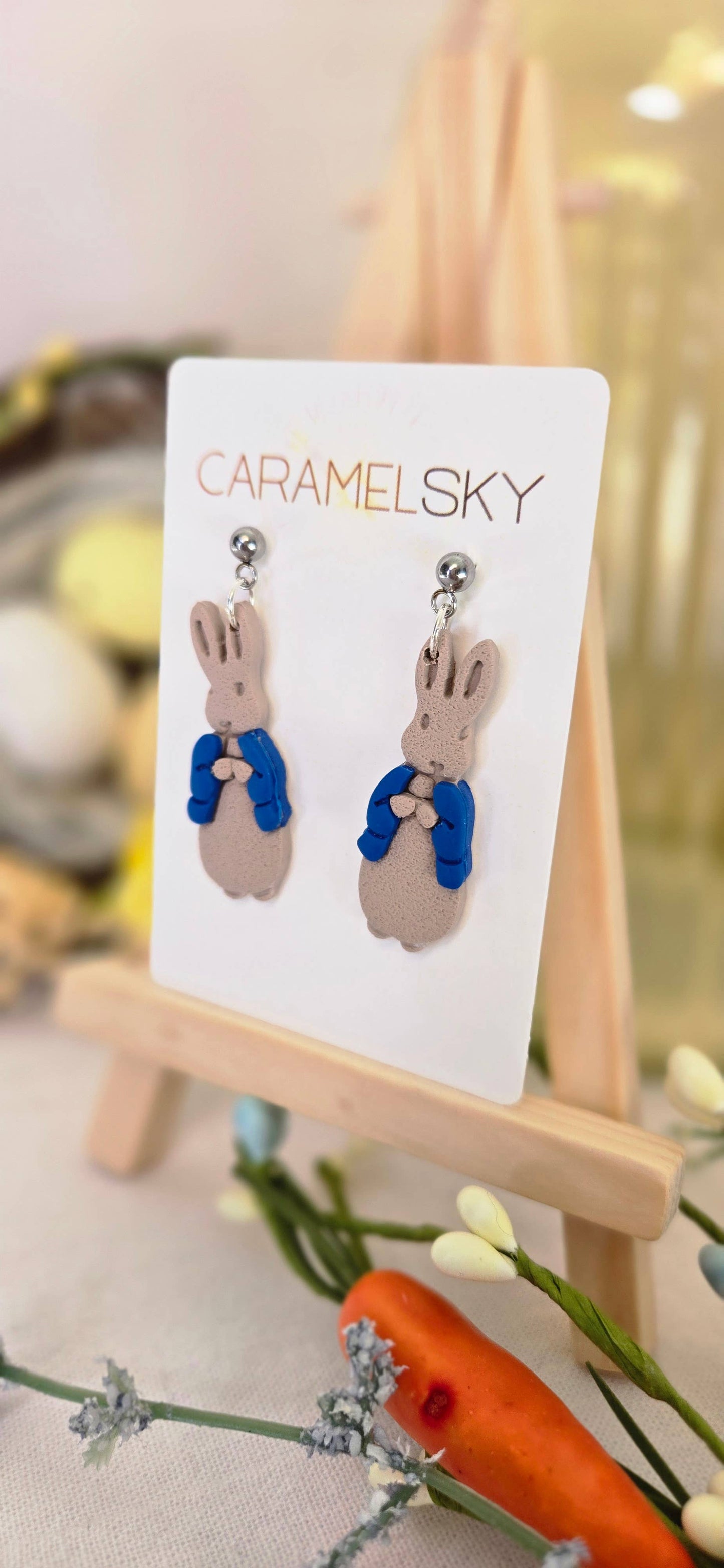 Storybook Bunny Clay Earrings