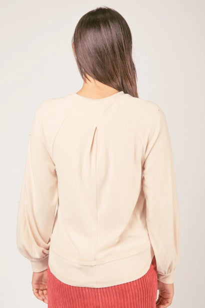 Casual Oversized Cutout Knit Top