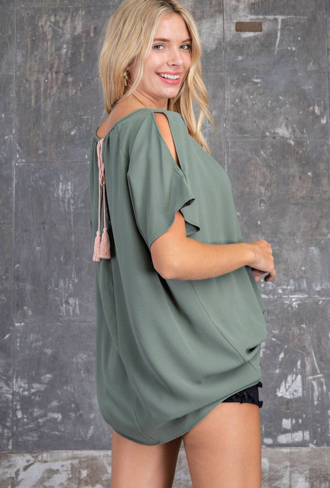 Vintage Olive blouse - Sale price