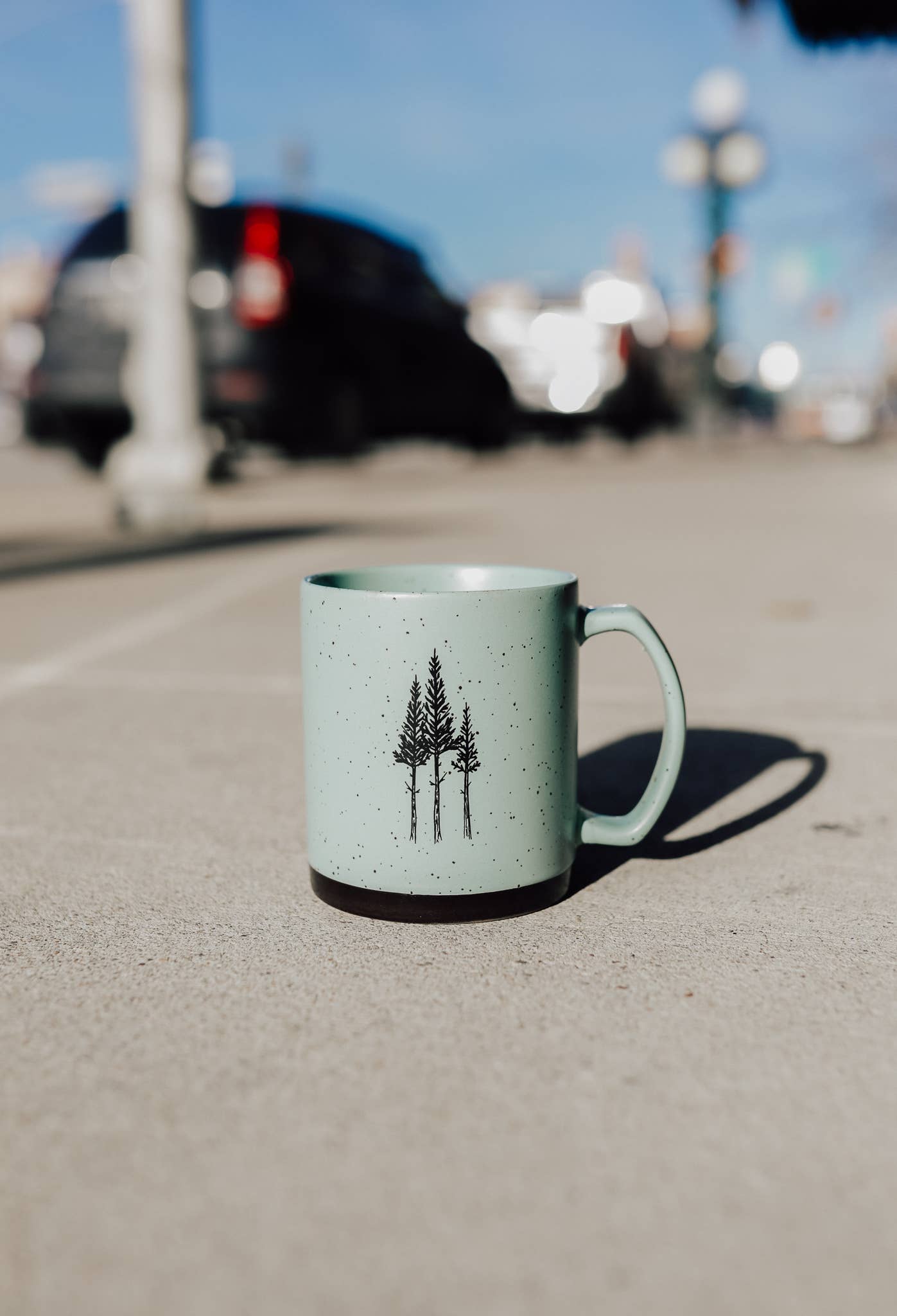 Rustic Three Tree Ceramic Mug