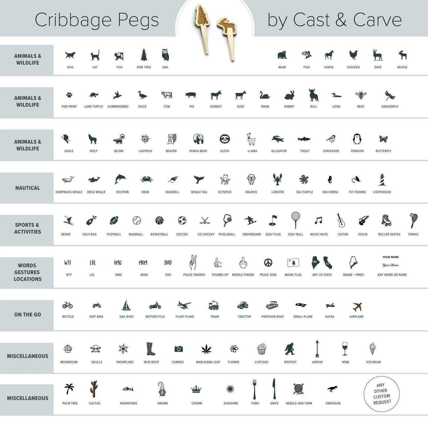 Travel Cribbage Board - Leather