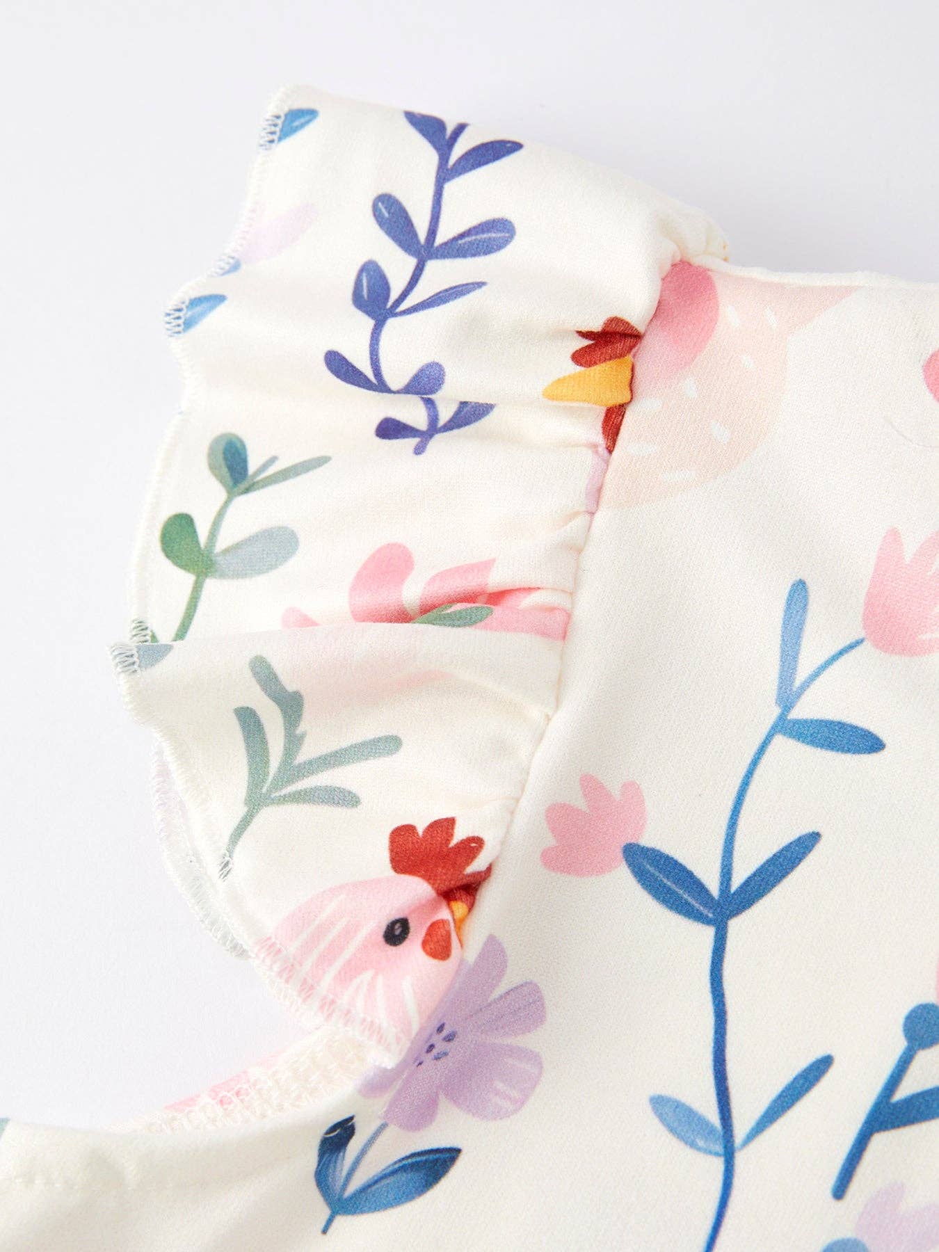 Girls Farm Print Dress