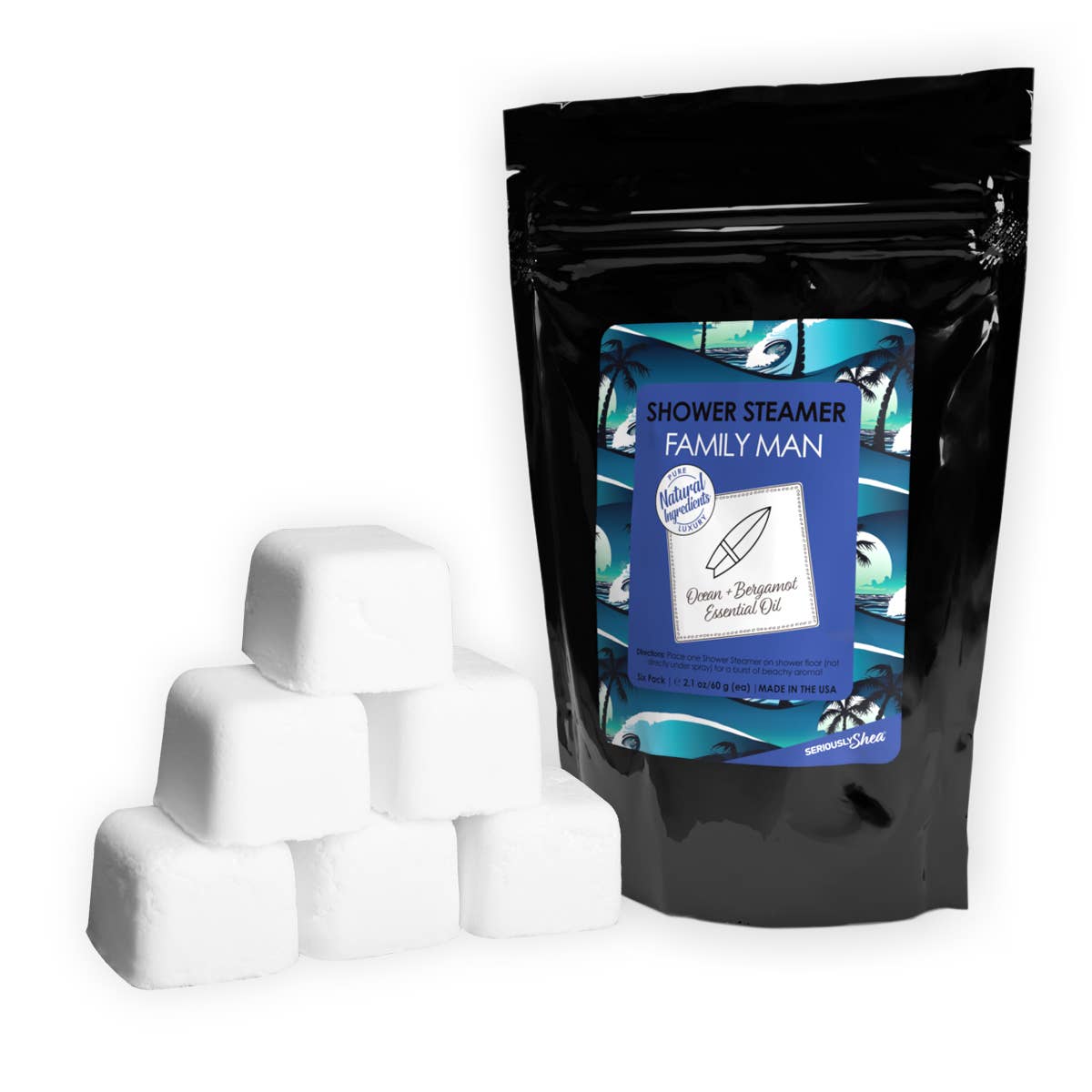 Essential Oil Shower Steamer 6-pack | Family Man