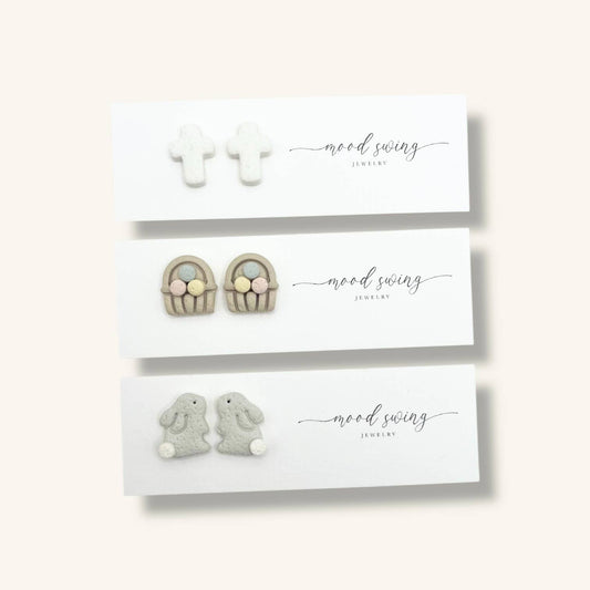 Easter Polymer Clay Studs