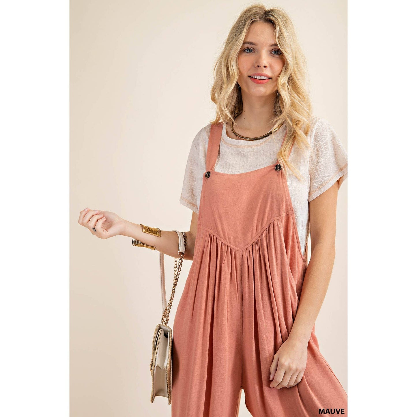 Mauve Crepe jumpsuit