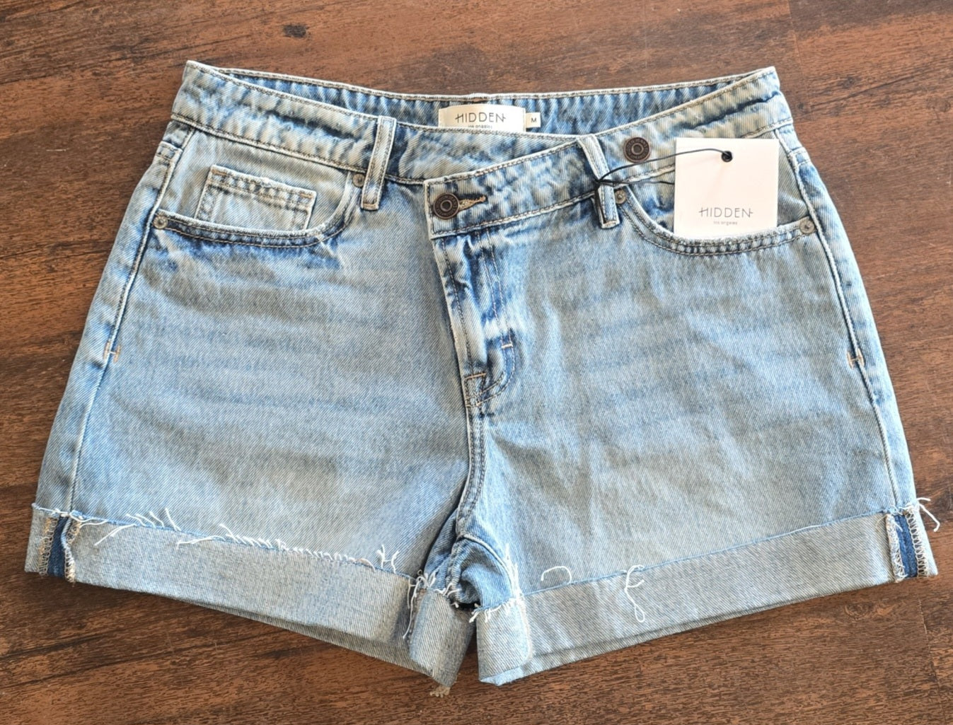 Crossover waist mom shorts - Sale today only!