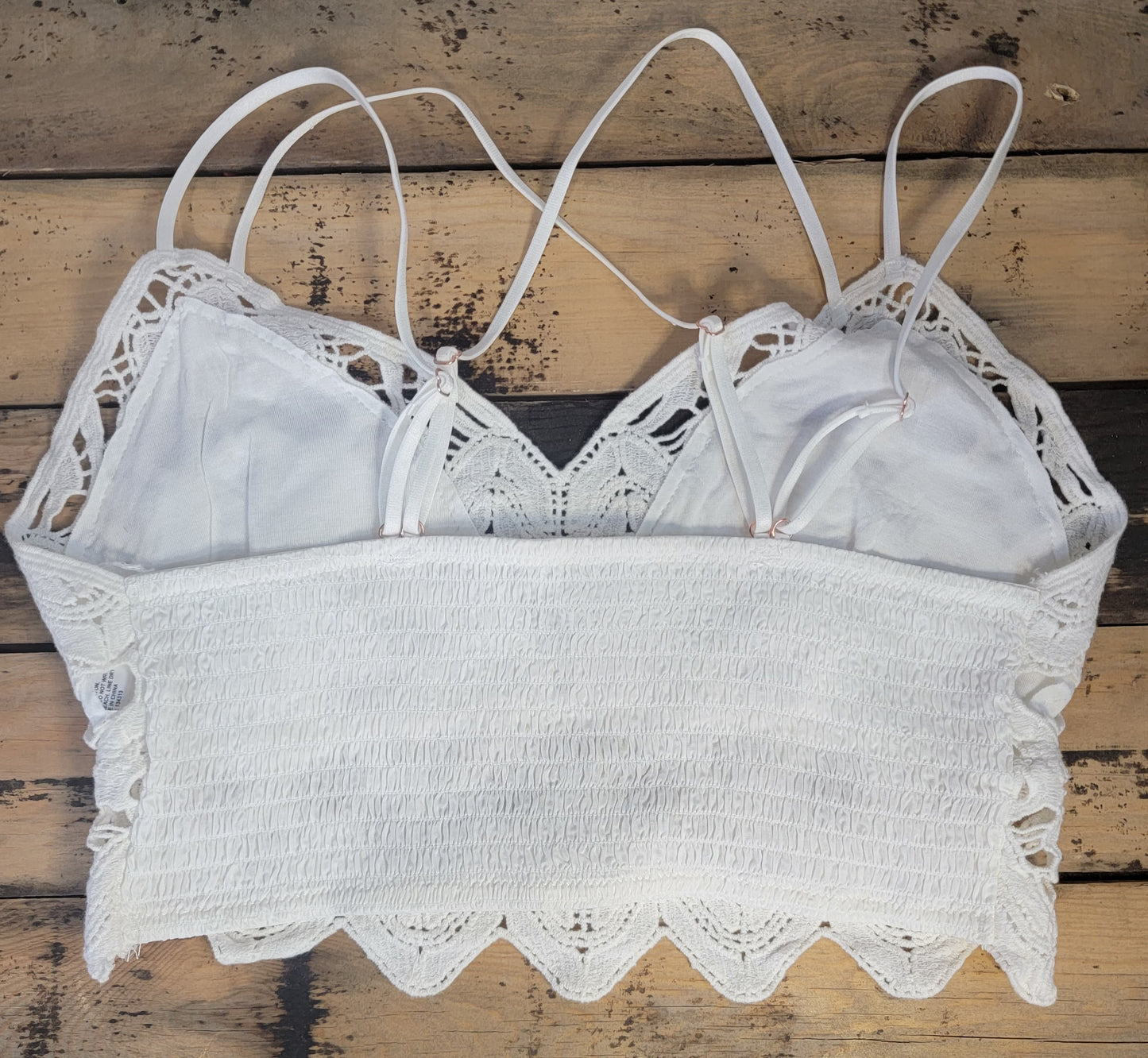 Crochet Lace Longline Bralette