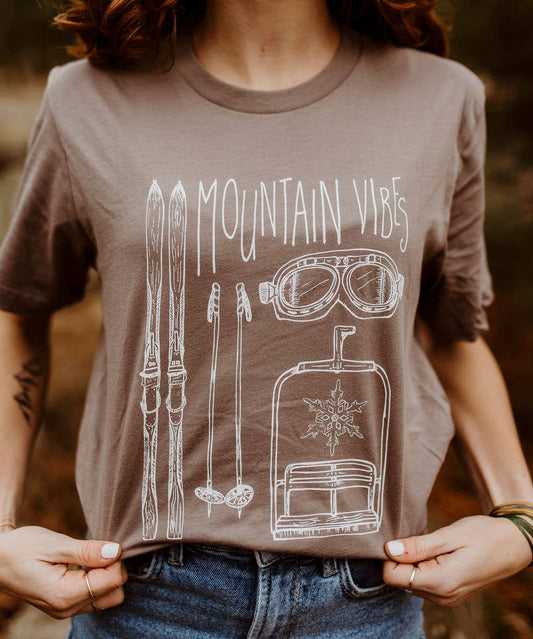 Mountain Vibes Winter Unisex Tee
