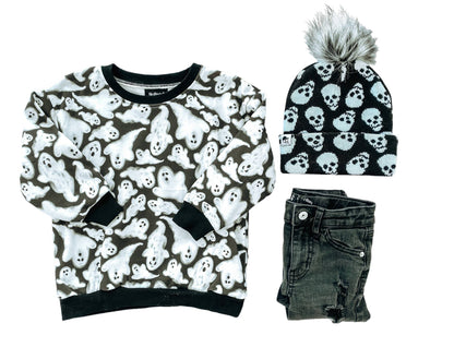 Ghost | Kids Fall + Halloween Sweatshirt