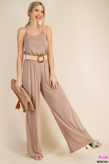 Sleeveless Wide Leg Jumper