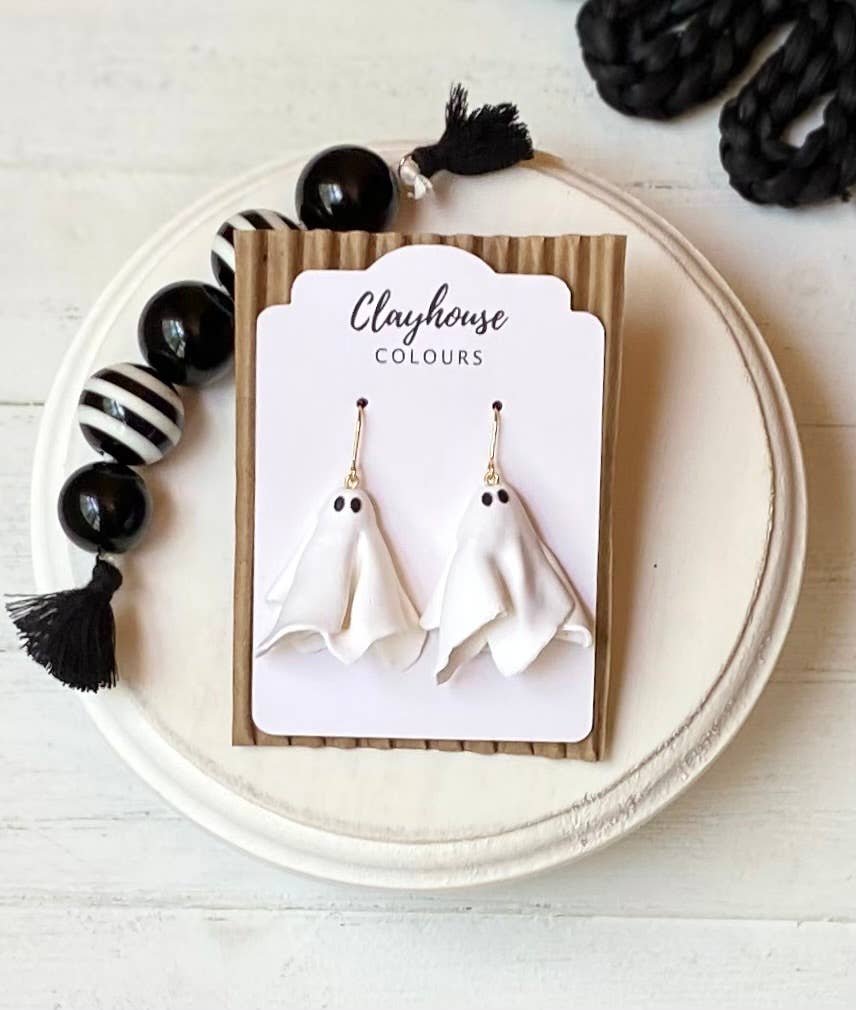 Clayhouse Colours - Halloween Clay Earrings: Bats