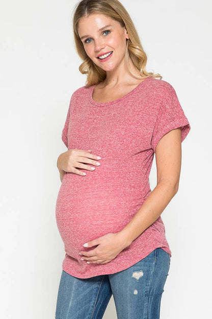 Dolman sleeve basic maternity top