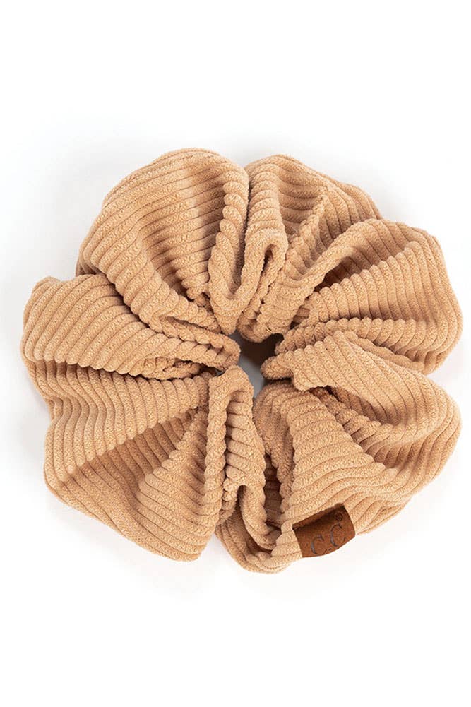 C.C Corduroy Solid Color Soft Scrunchies