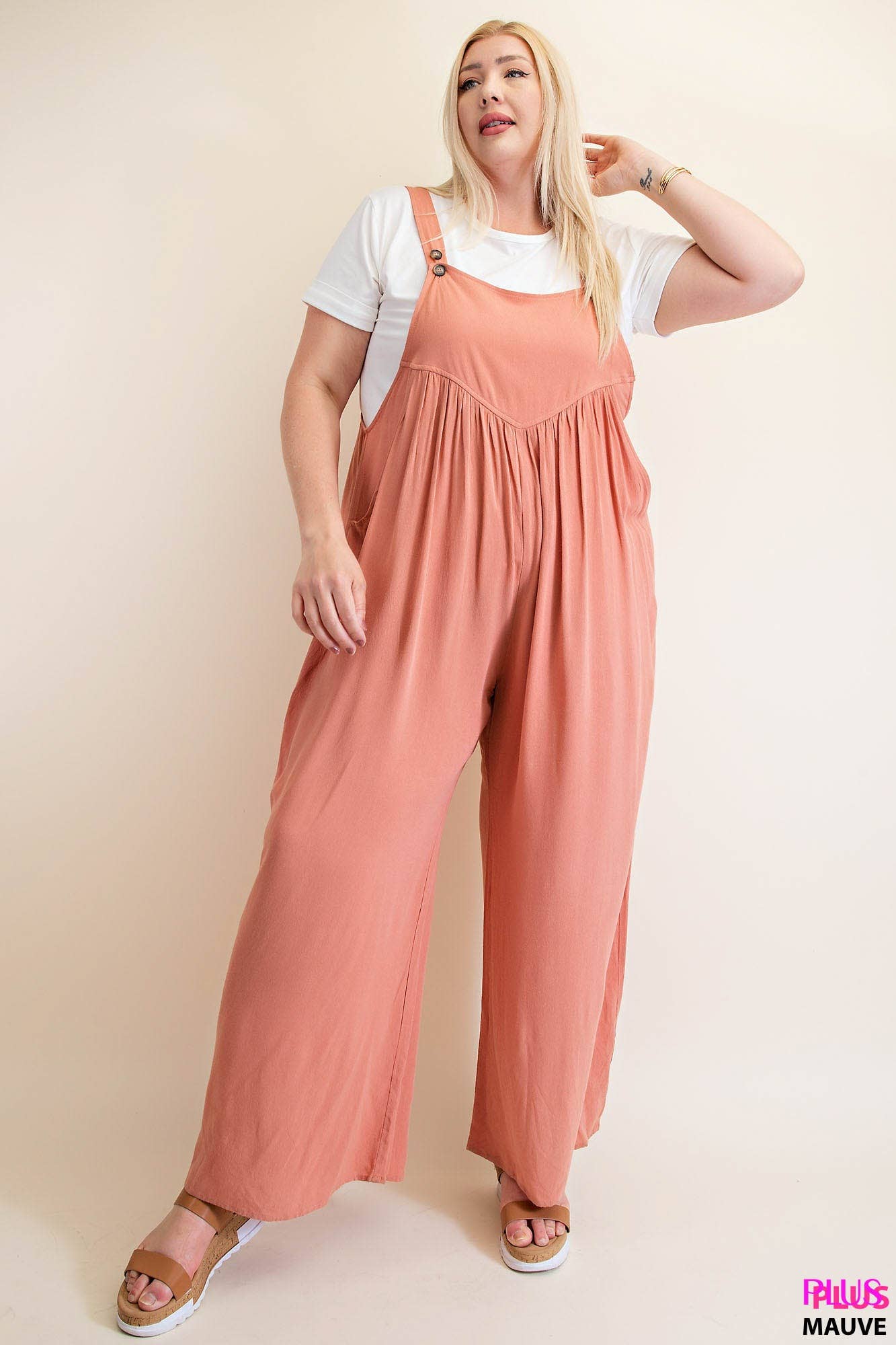 Mauve Crepe jumpsuit