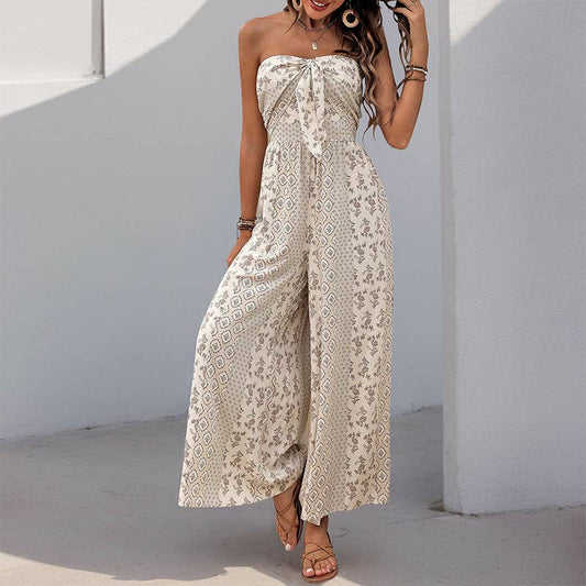 Strapless Smocked Romper