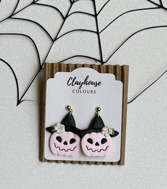 Pink Pumpkin Dangles