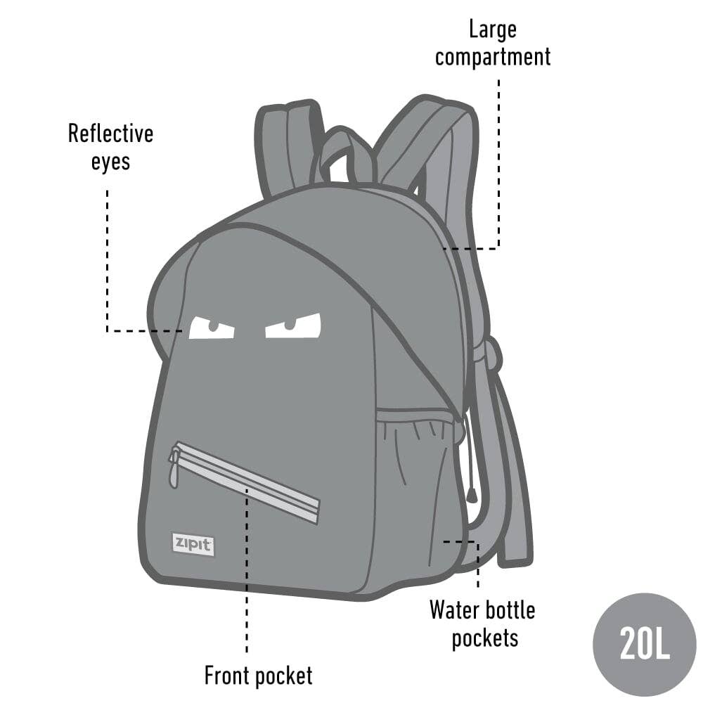 Grillz Backpack for Kids: Black and green