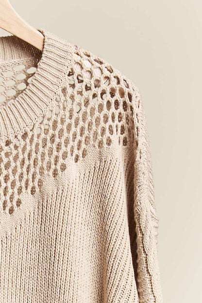 Multi Texture Sweater