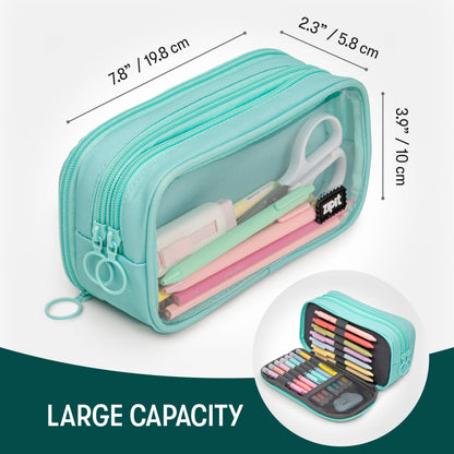 Mint Half & Half Pencil Case