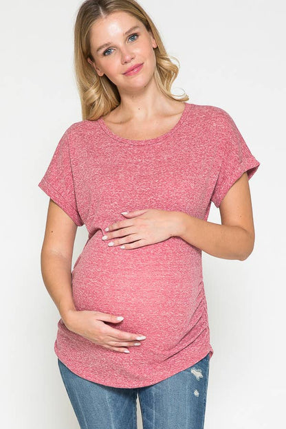 Dolman sleeve basic maternity top