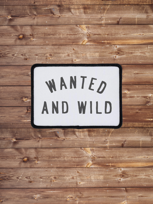 SMR Wholesale - Wanted and Wild Iron on Patch