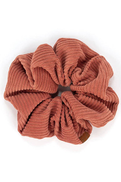 C.C Corduroy Solid Color Soft Scrunchies