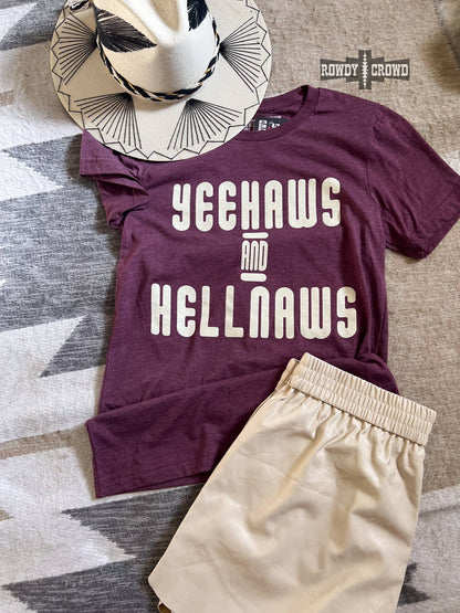 Hellnaws maroon t-shirt