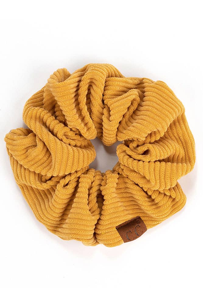 C.C Corduroy Solid Color Soft Scrunchies