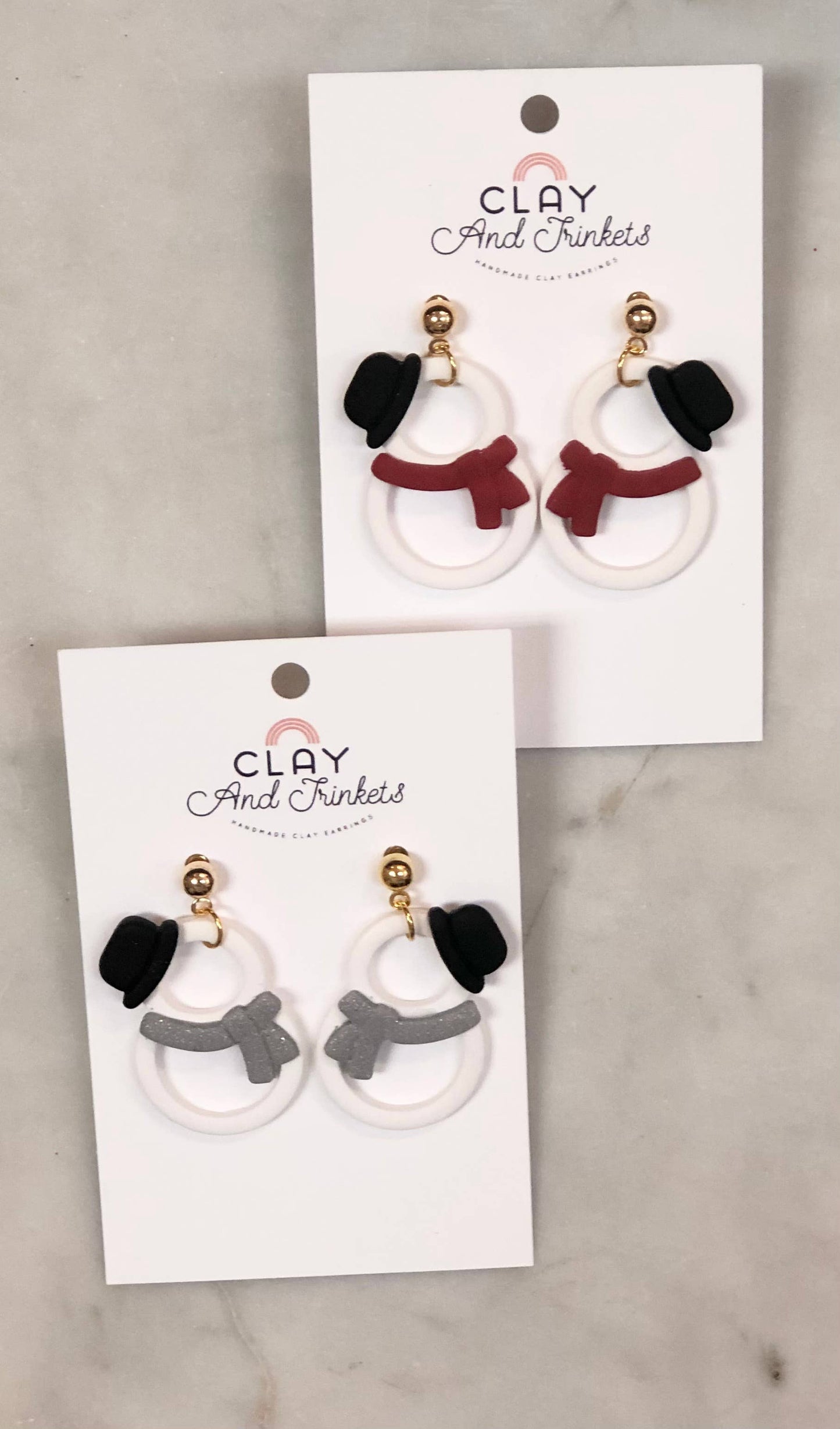 Snowman Dangle Earrings