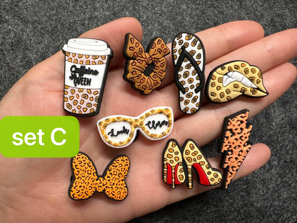 JuliesDecal - Pick your own leopard print cheetahs print sexy Theme Shoe Charms Best Quality JuliesDecalDesign: #9 Hair ring