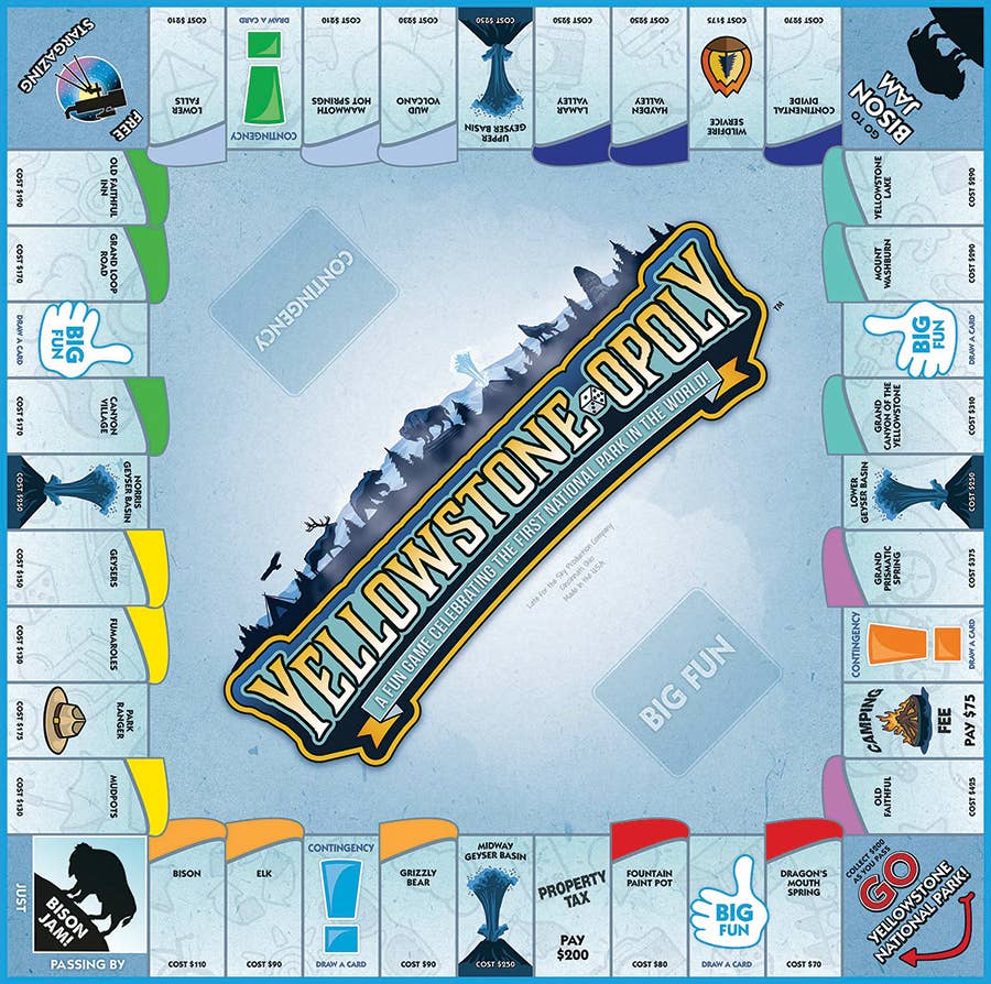 Yellowstone-Opoly Board Game