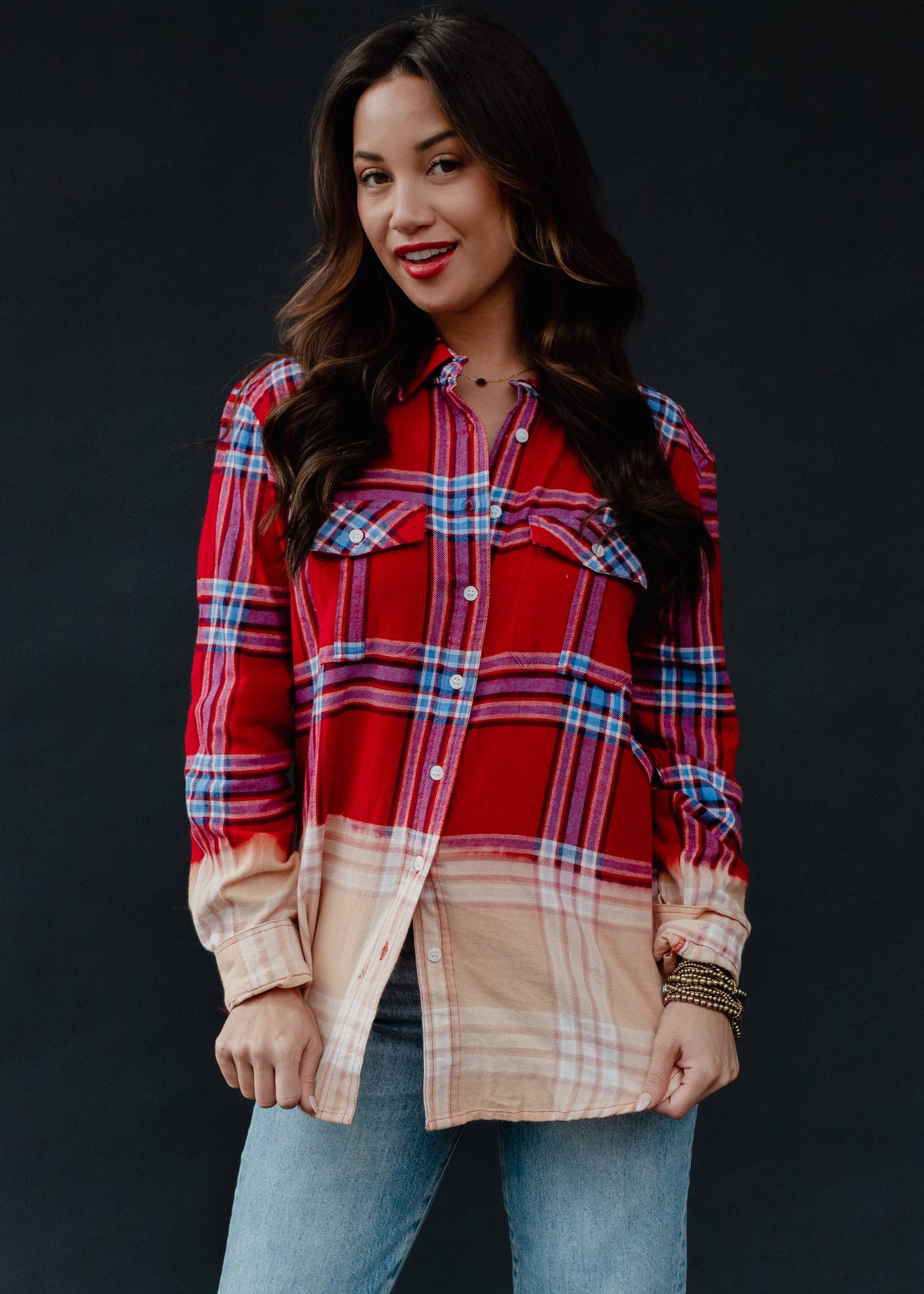 Red & Blue Plaid Flannel