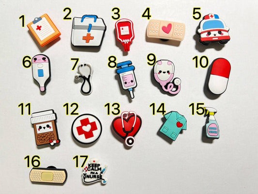 JuliesDecal - Pick your own medical theme shoe charms: #4