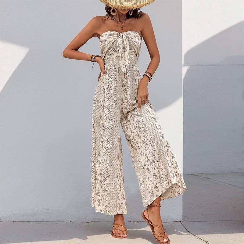 Strapless Smocked Romper