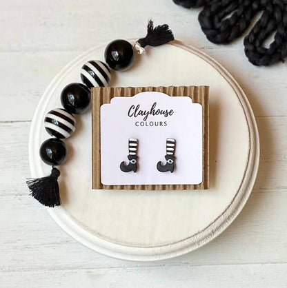 Clayhouse Colours - Halloween Clay Earrings: Bats