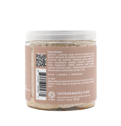 Morning coffee whipped scrub