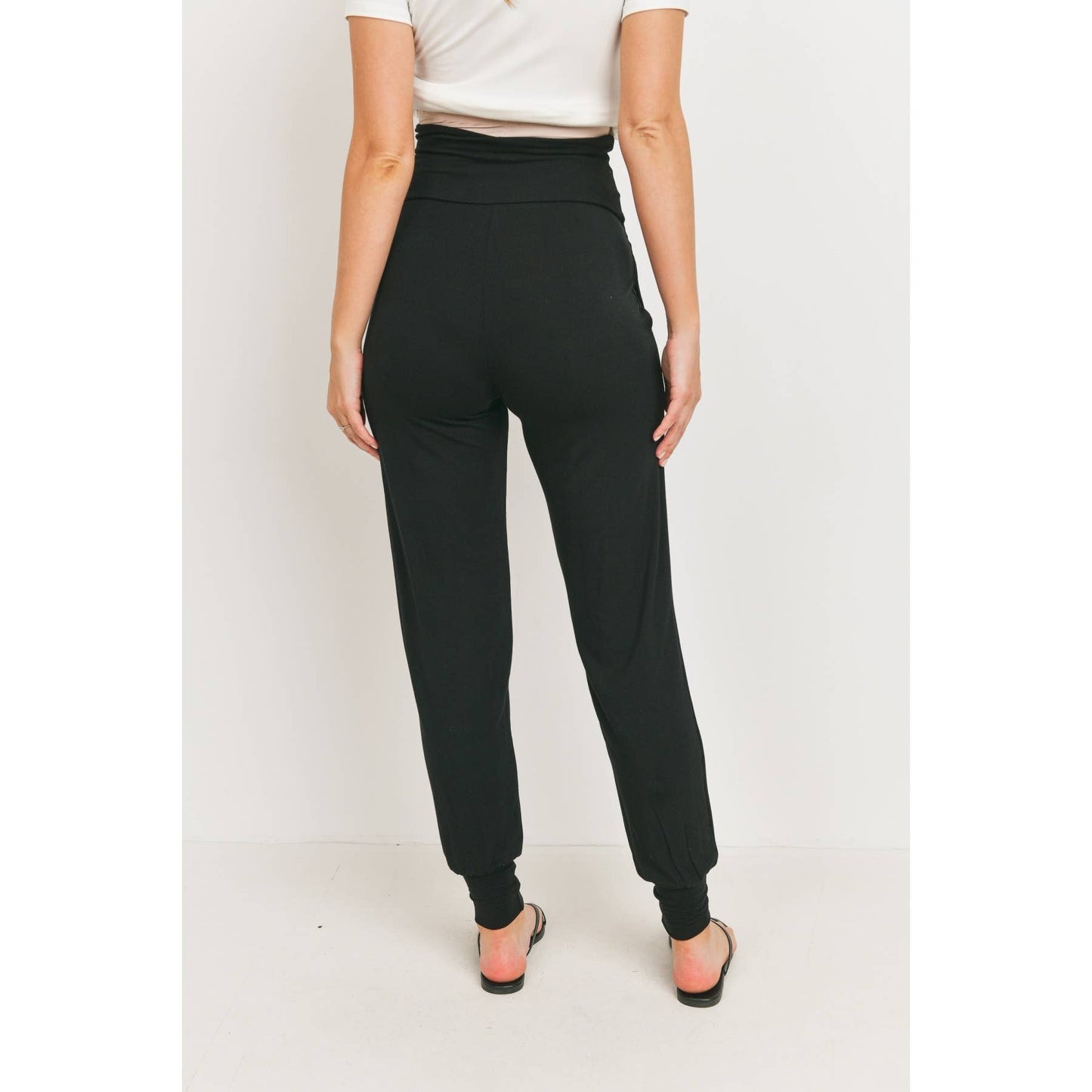 Foldover Maternity Jogger Pants