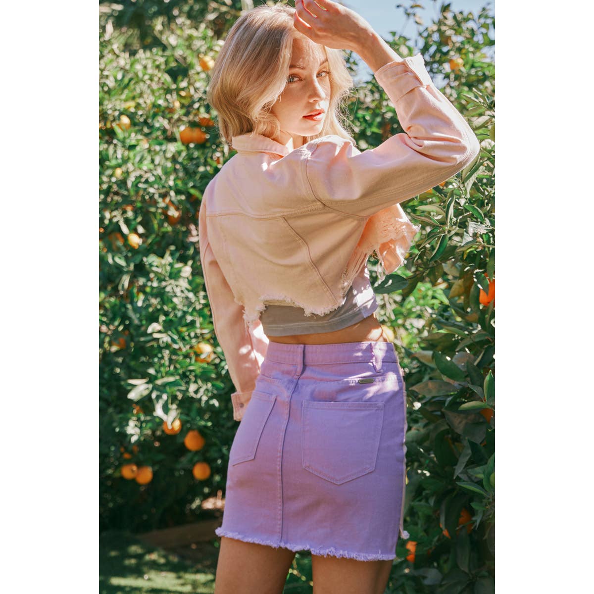 Color block KanCan skirt
