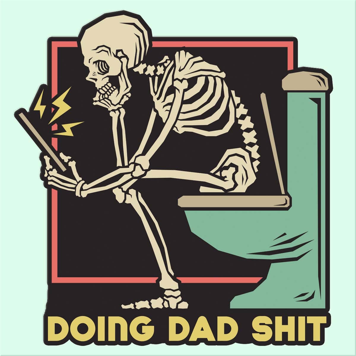 Mugsby - Doing Dad Shit Sticker Decal, Father's Day Sticker Decal