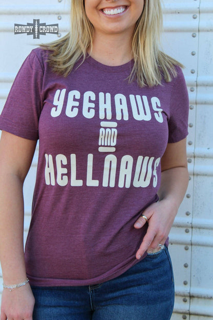 Hellnaws maroon t-shirt